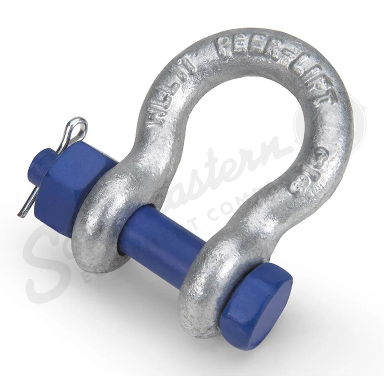 Peer-Lift Bolt Nut and Cotter Anchor Shackles – 1 1/8″ – 5-Pack