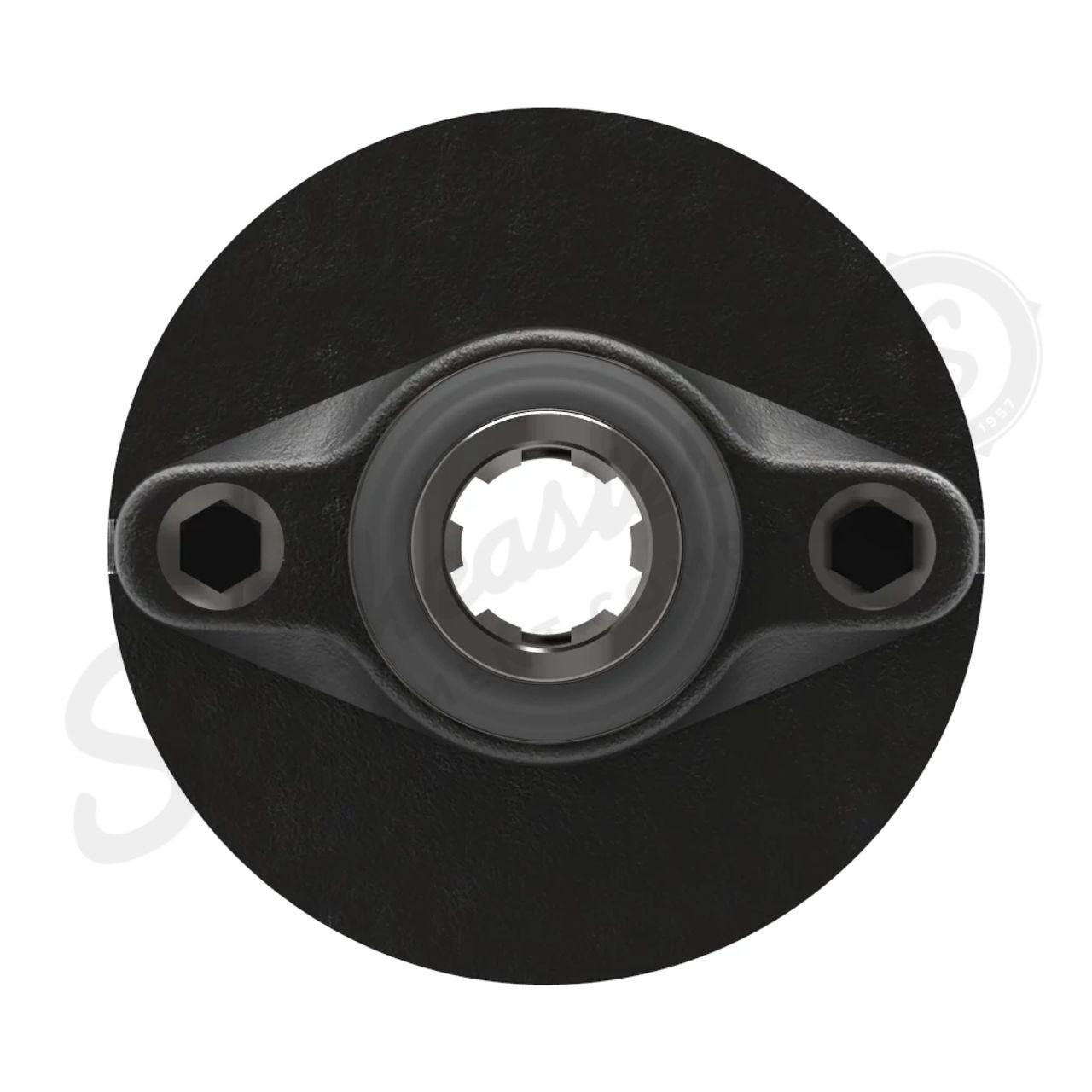 44 Series Ball Shear Clutch Yoke – 1 3/8-6 Spline Bore – Safety Slide Lock Connection