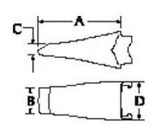 Case Construction Chisel Bucket Tooth #372157A1