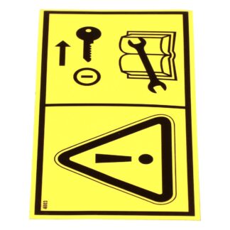 Case Construction Warning Decal #51642531