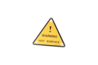 Case Construction Warning Decal - Hot Surface #87372859