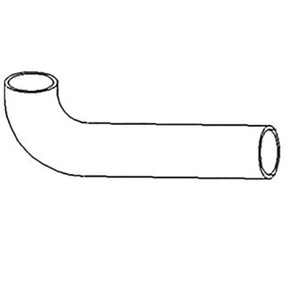 Case Construction Upper Radiator Hose - 2.50in ID #AS123156AP