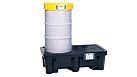 Case Construction Spill Pallet without Drain - 2 Drums - 66 Gallons #BCNH92504