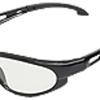 Case Construction Clear Lens Safety Glasses - Black Frame #MN111SW
