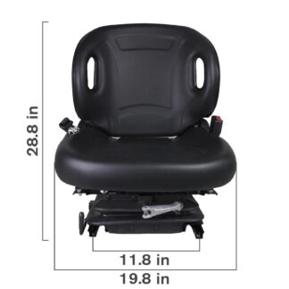 Case Construction Universal Industrial Suspension Seat - Black #SEA-509SDIBEX