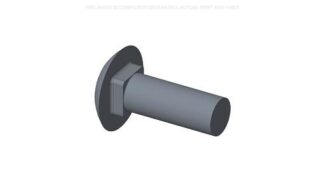 86508752 - Carriage Bolt - Grade 5 - 7/16"-14 x 1 1/4" - CASE CONSTRUCTION